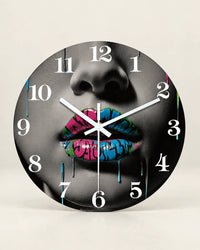 Horloge Murale Bois Graffiti Silencieuse — 6 Tailles