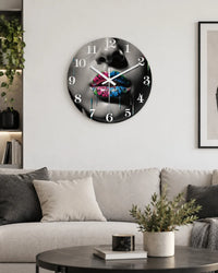 Horloge Murale Bois Graffiti Silencieuse — 6 Tailles
