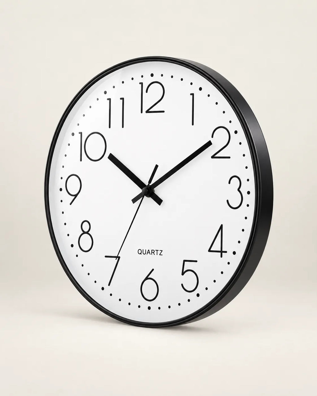 Horloge Murale 20 cm Chiffres en Relief Silencieuse