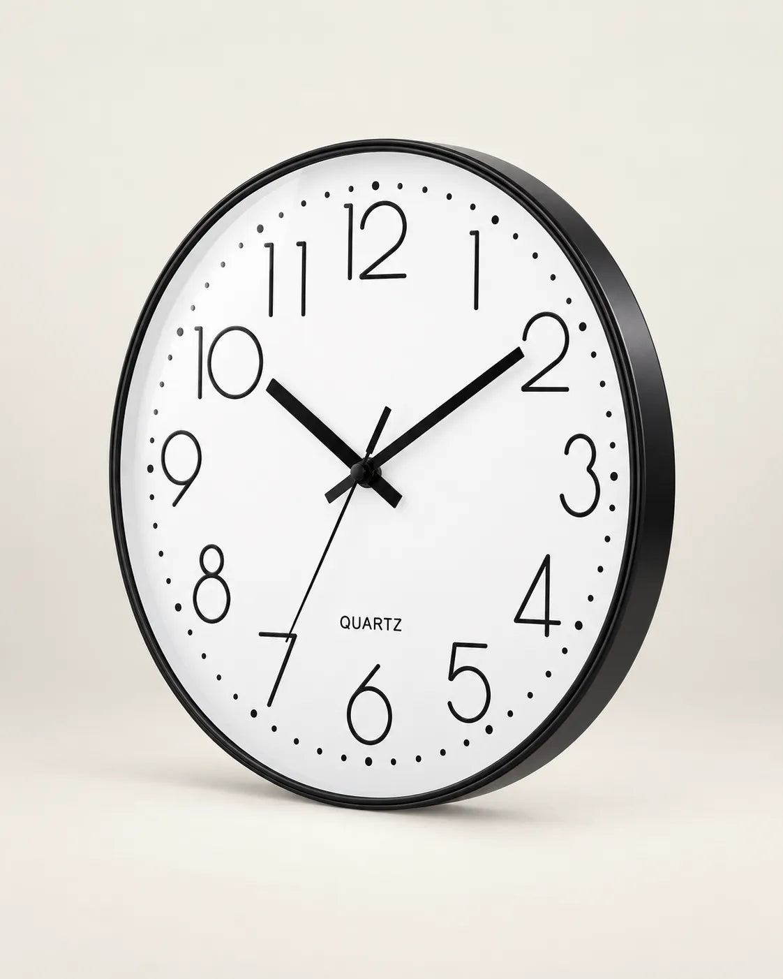 Horloge Murale 20 cm Chiffres en Relief Silencieuse