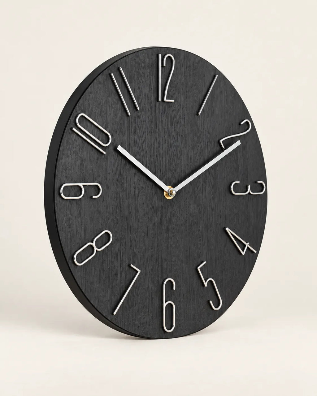 Horloge Murale Scandinave 30 cm Sans Trotteuse Silencieuse