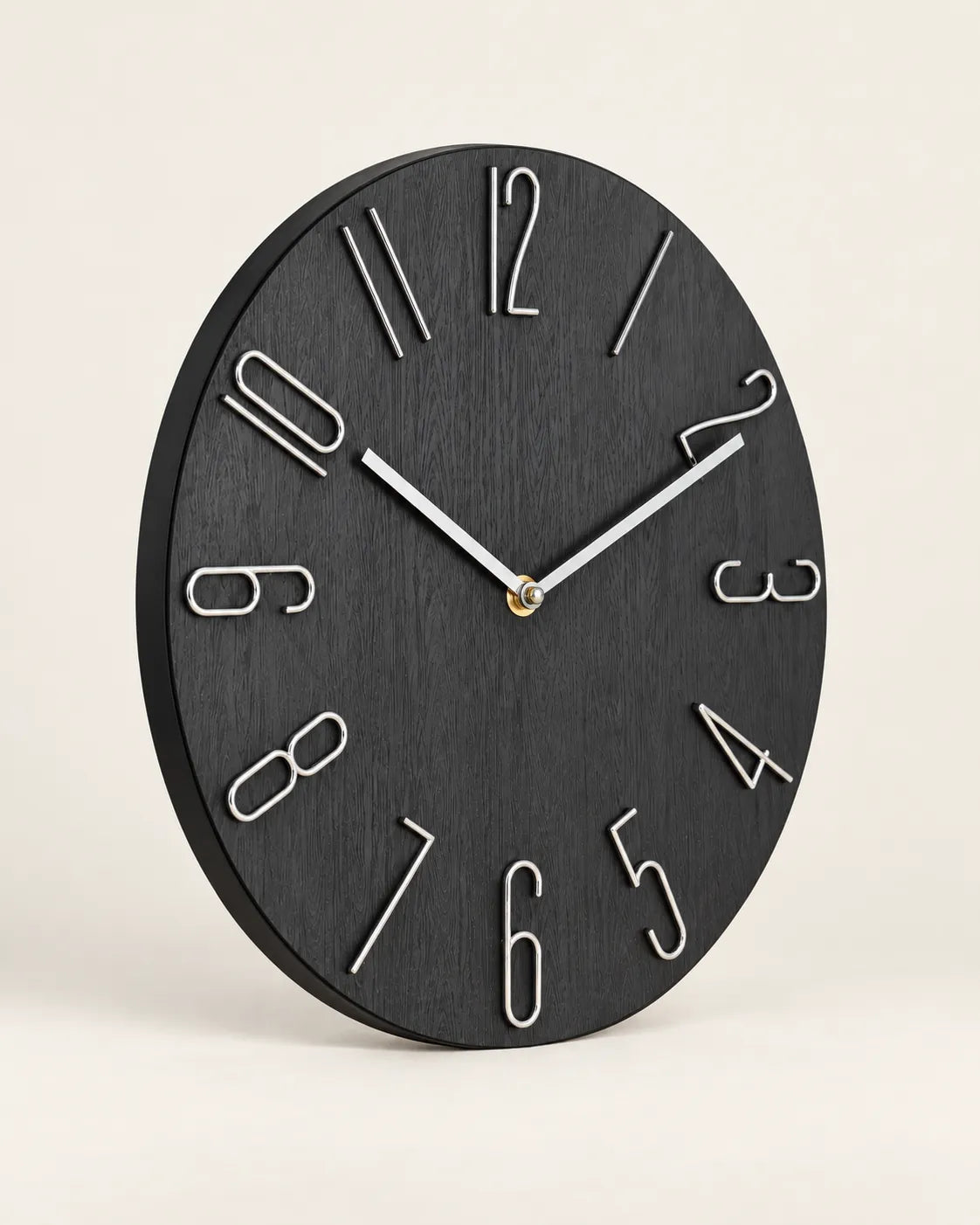 Horloge Murale Scandinave 30 cm Sans Trotteuse Silencieuse