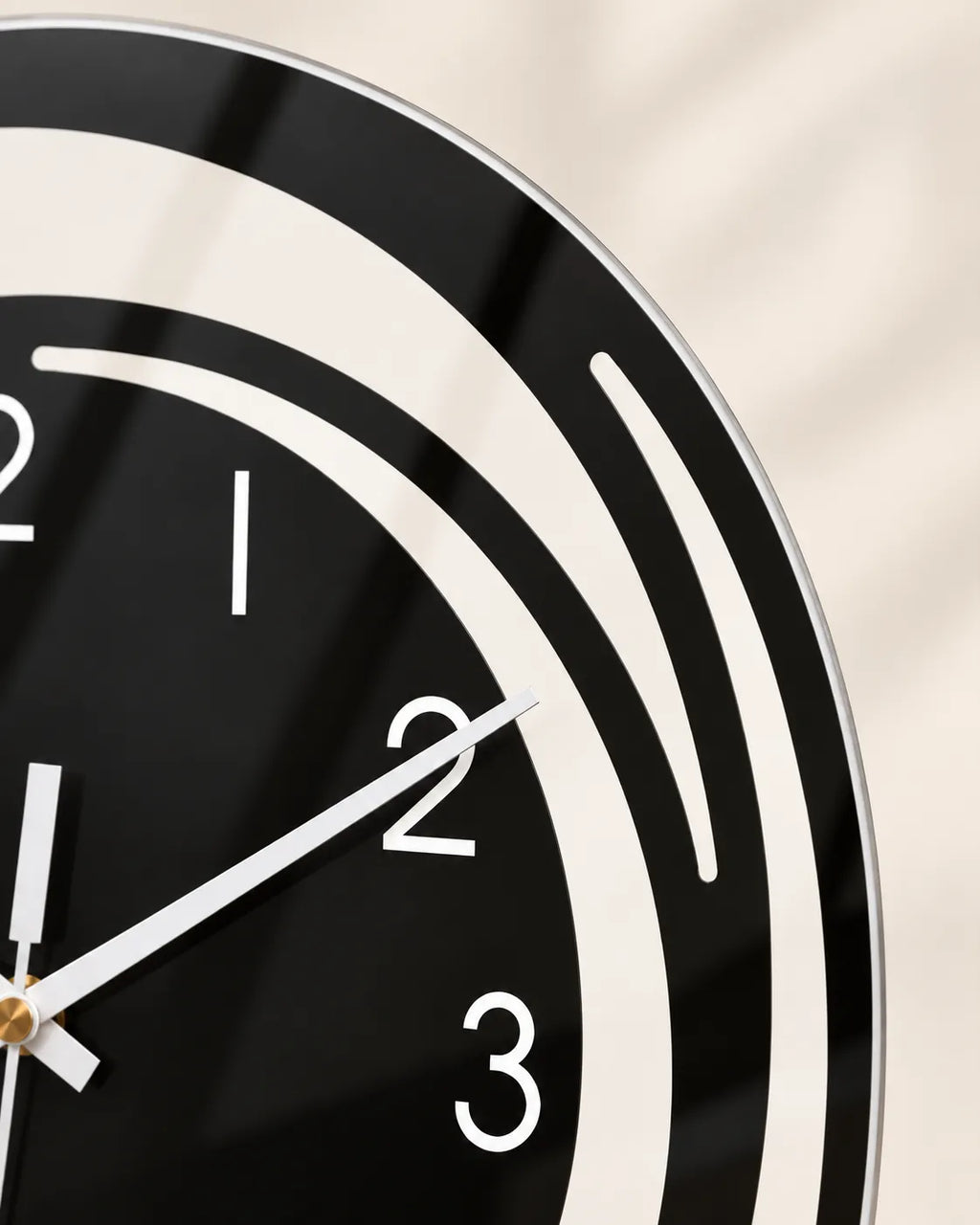 Horloge Murale à Balancier Acrylique Noir 30 cm Silencieuse