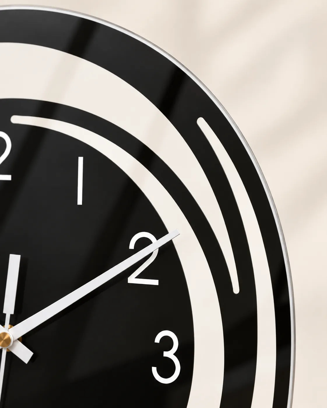 Horloge Murale à Balancier Acrylique Noir 30 cm Silencieuse