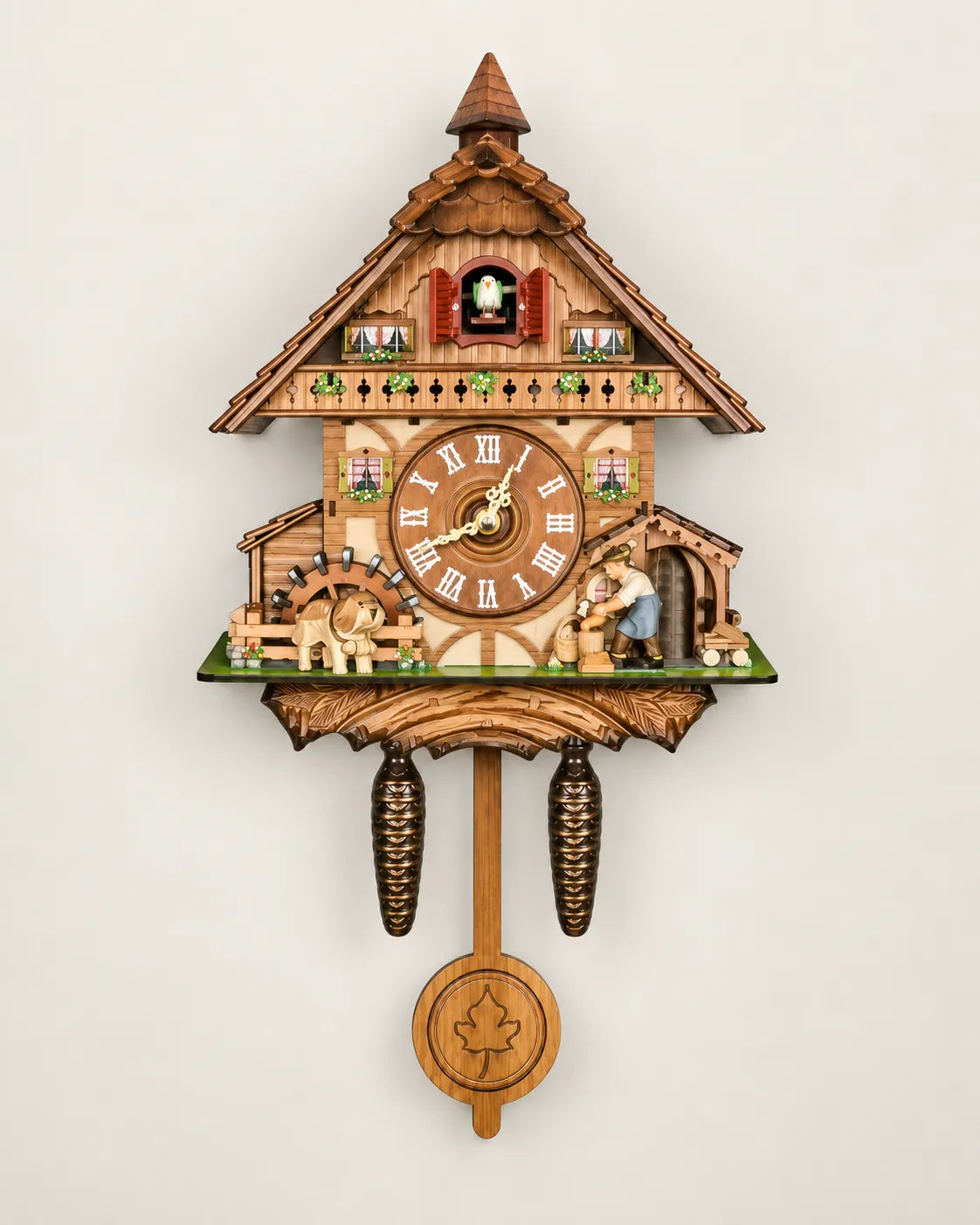 Horloge Coucou Bois Rétro Oiseau Animé à Sonnerie — 3 Modèles
