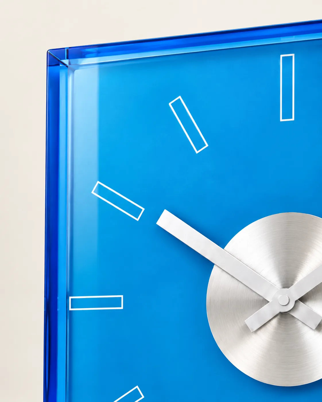 Horloge Murale Acrylique Transparente Carrée 30 cm Silencieuse
