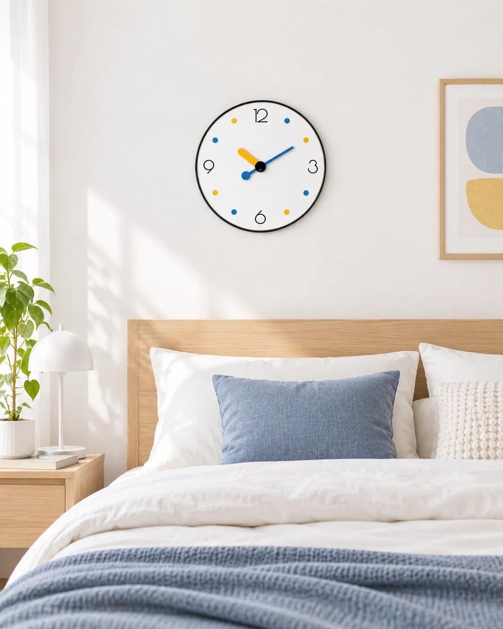 Horloge Murale Multicolore Ronde Silencieuse — 3 Tailles