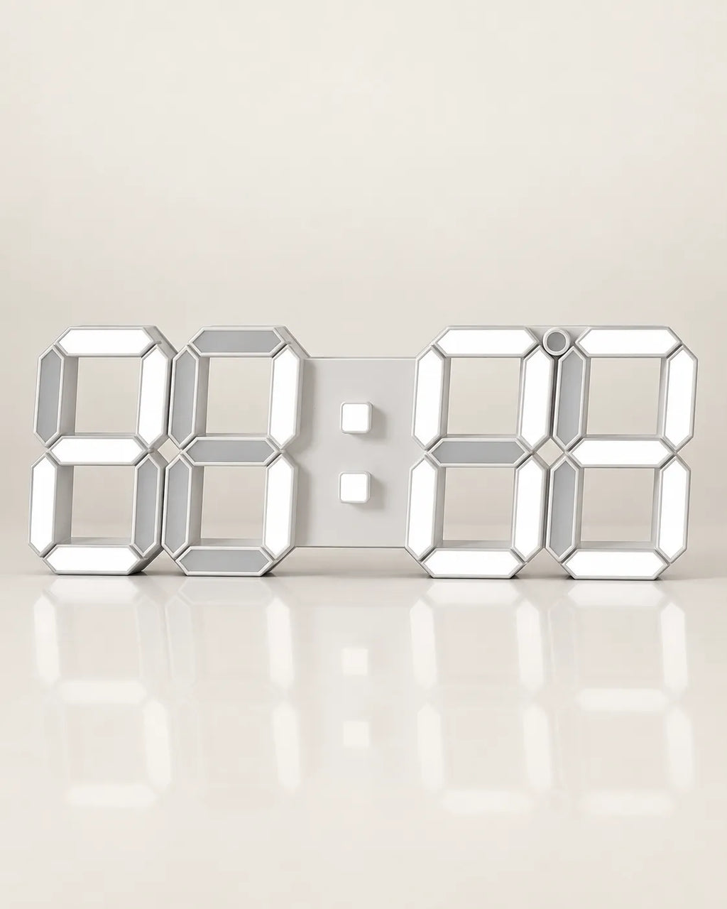 Horloge Murale Numérique LED 3D avec Minuteur et Luminosité Réglable