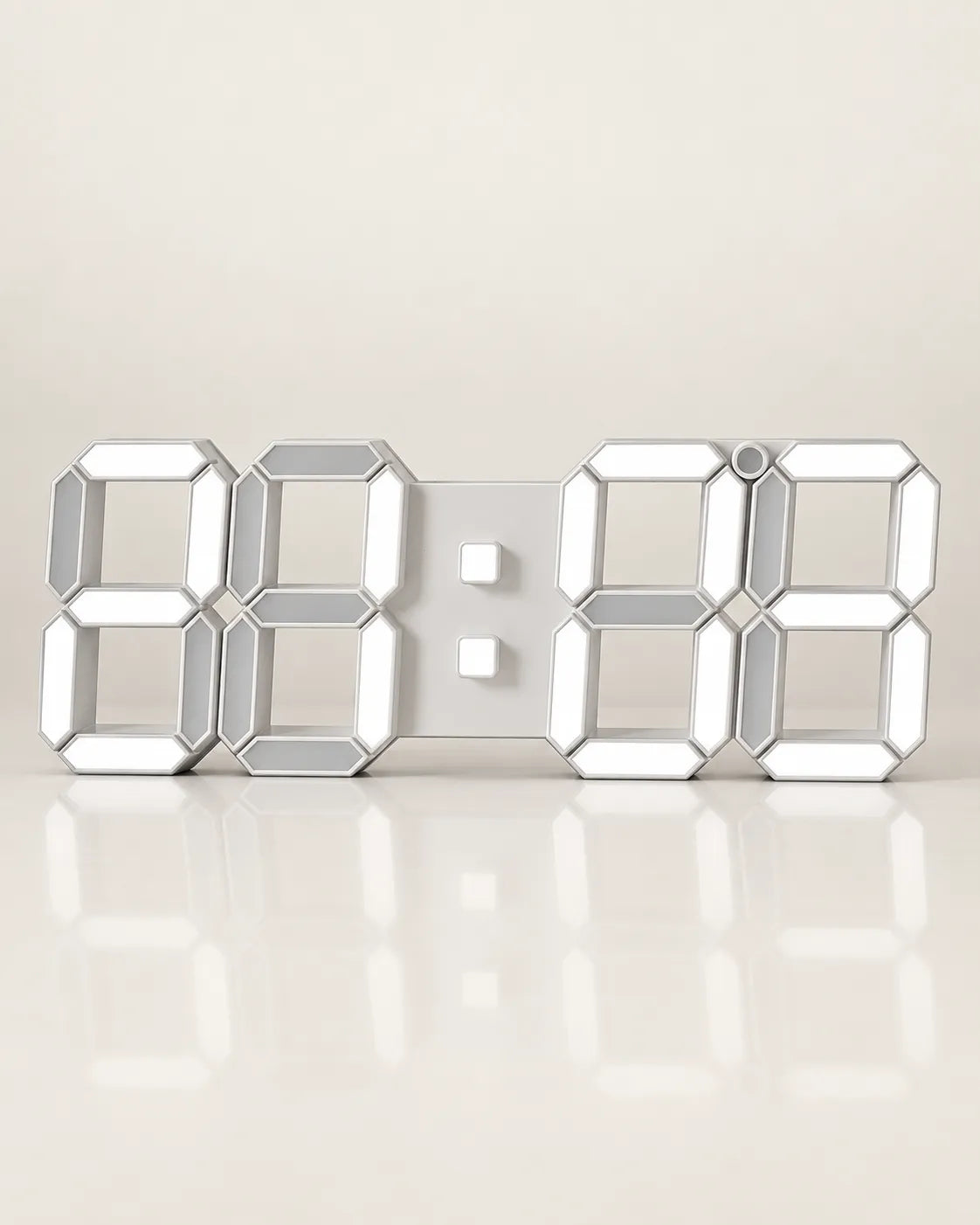 Horloge Murale Numérique LED 3D avec Minuteur et Luminosité Réglable