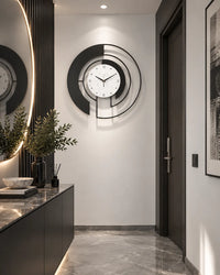 Horloge Murale Forme Irrégulière Moderne — Noir ou Doré
