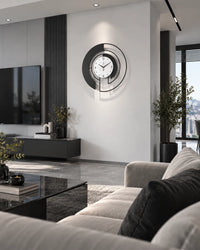 Horloge Murale Forme Irrégulière Moderne — Noir ou Doré