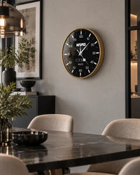 Horloge Murale Compteur de Voiture Acrylique 30 cm Silencieuse