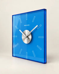 Horloge Murale Acrylique Transparente Carrée 30 cm Silencieuse