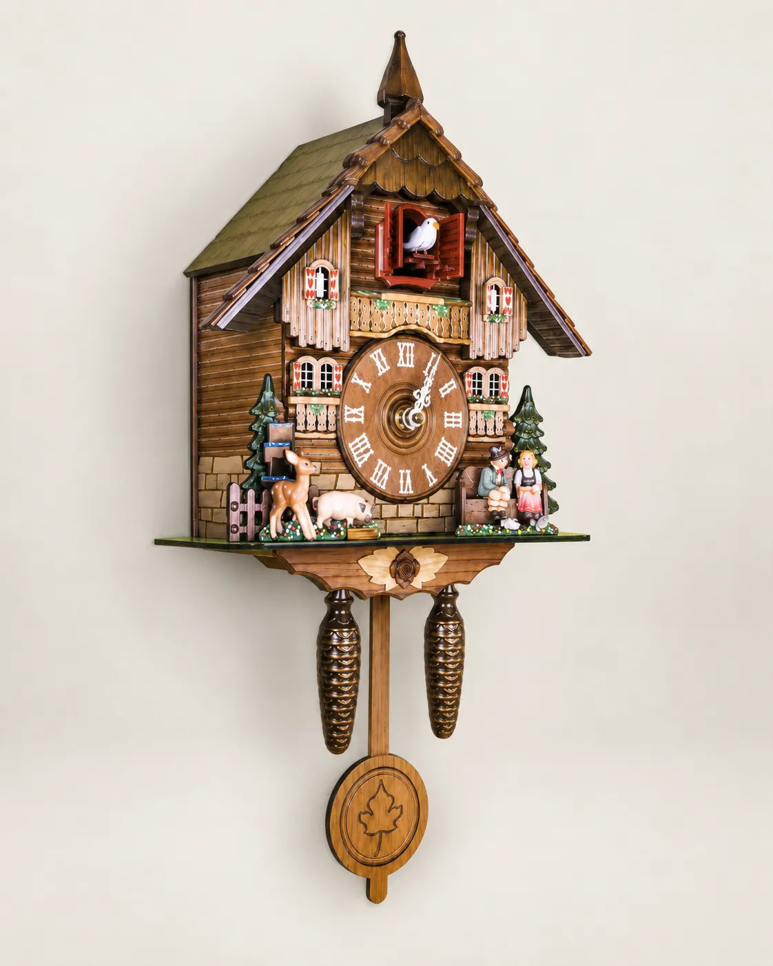 Horloge Coucou Bois Rétro Oiseau Animé à Sonnerie — 3 Modèles