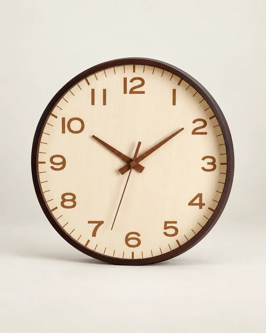 Horloge Murale Bois Style Japonais Silencieuse — 3 Tailles