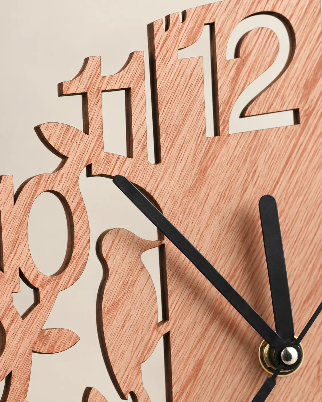 Horloge Murale Arbre en Bois 22 cm Mouvement Quartz