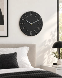 Horloge Murale Scandinave 30 cm Sans Trotteuse Silencieuse
