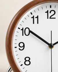 Horloge à Poser Bois 22 cm Silencieuse sur Pieds