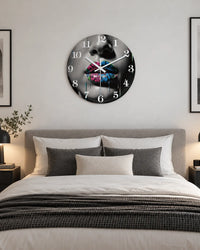 Horloge Murale Bois Graffiti Silencieuse — 6 Tailles