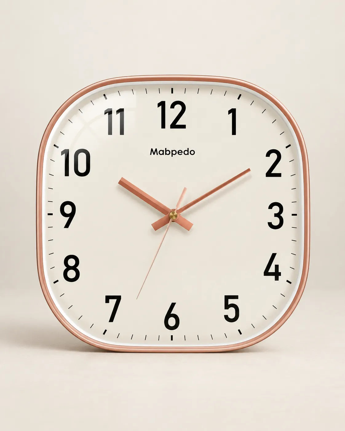Horloge Murale Carrée à Quartz Silencieuse — 3 Tailles