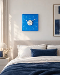 Horloge Murale Acrylique Transparente Carrée 30 cm Silencieuse