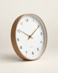 Horloge Murale Bois Massif Scandinave Silencieuse — 2 Modèles