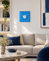 Horloge Murale Acrylique Transparente Carrée 30 cm Silencieuse