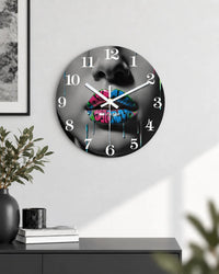 Horloge Murale Bois Graffiti Silencieuse — 6 Tailles