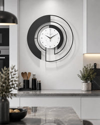 Horloge Murale Forme Irrégulière Moderne — Noir ou Doré