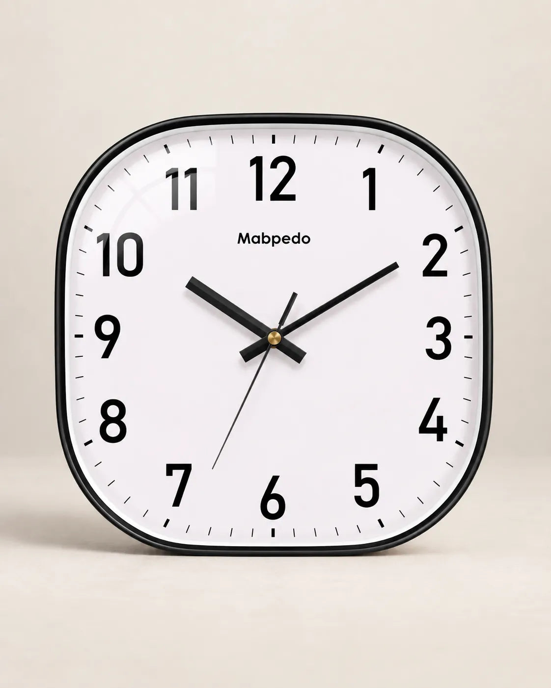 Horloge Murale Carrée à Quartz Silencieuse — 3 Tailles