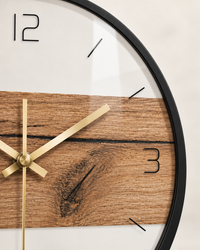 Horloge Murale Acrylique Ronde 30 cm Effet Texturé Silencieuse