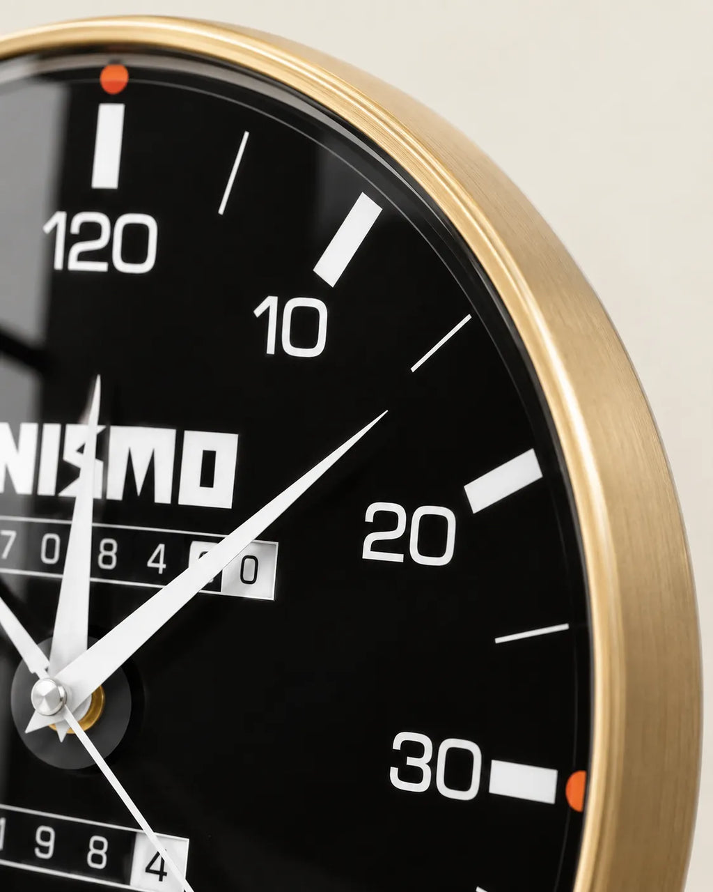 Horloge Murale Compteur de Voiture Acrylique 30 cm Silencieuse