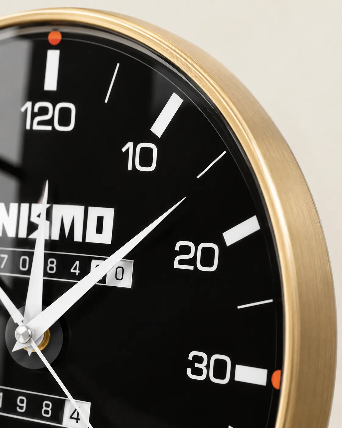 Horloge Murale Compteur de Voiture Acrylique 30 cm Silencieuse