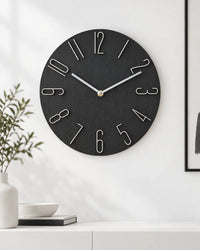 Horloge Murale Scandinave 30 cm Sans Trotteuse Silencieuse