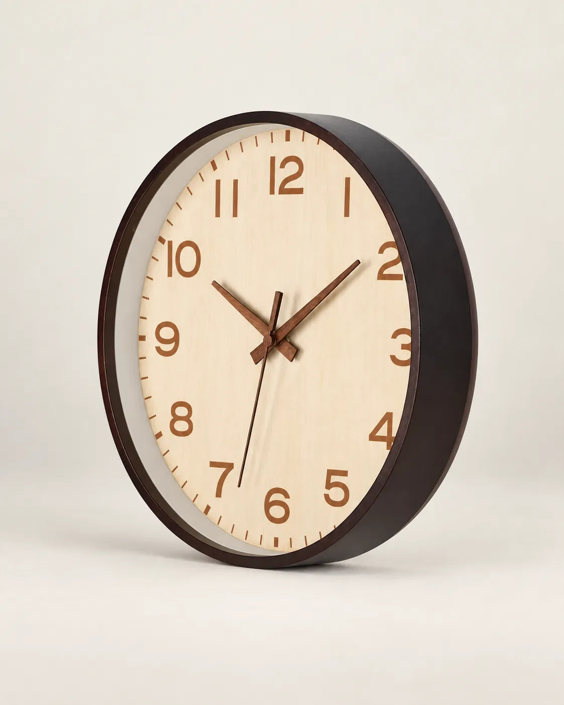 Horloge Murale Bois Style Japonais Silencieuse — 3 Tailles