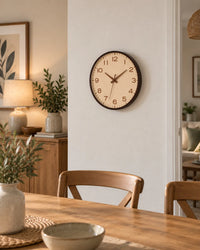 Horloge Murale Bois Style Japonais Silencieuse — 3 Tailles