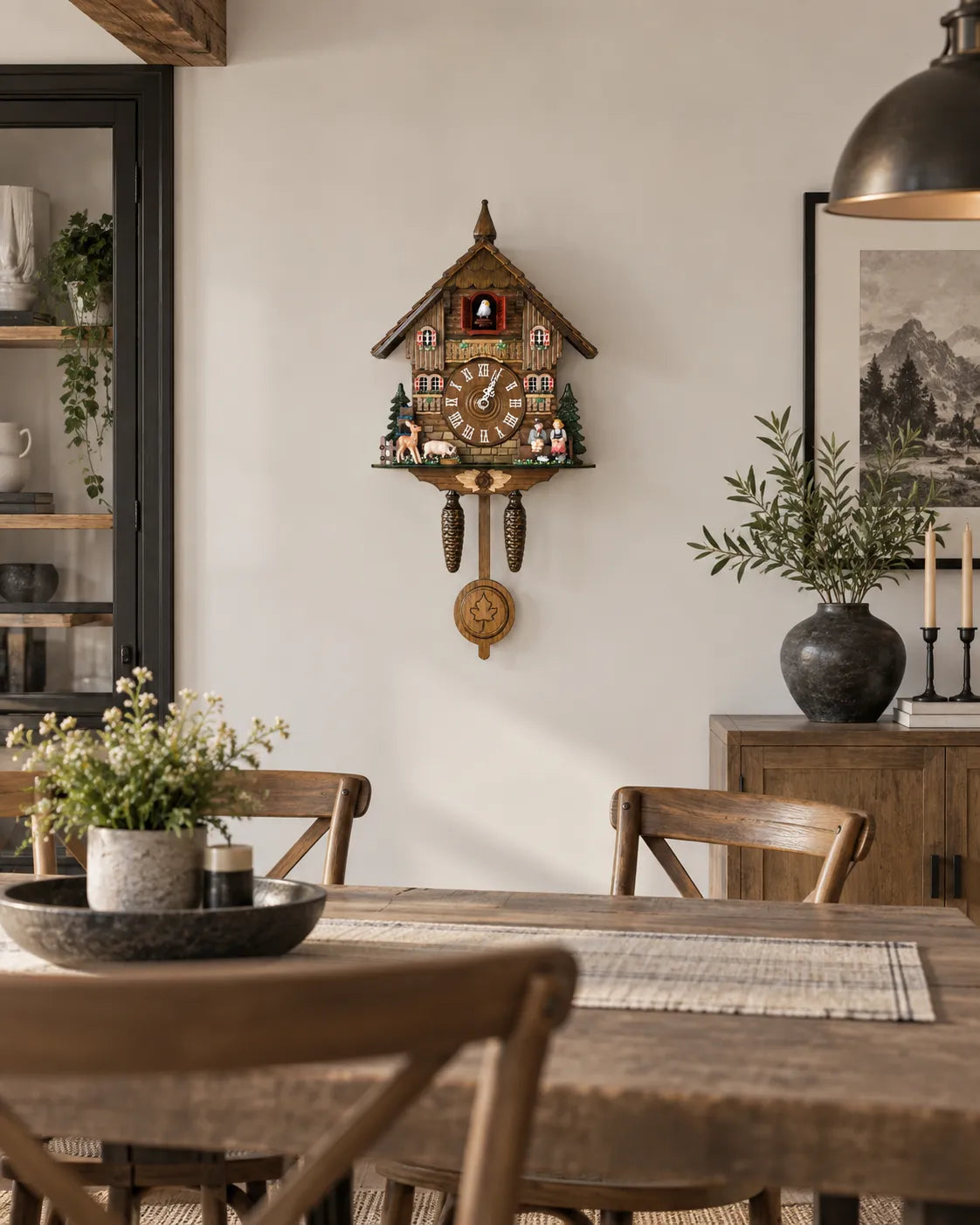 Horloge Coucou Bois Rétro Oiseau Animé à Sonnerie — 3 Modèles
