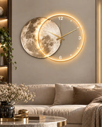 Horloge Murale LED Acrylique Silencieuse avec Télécommande — 3 Tailles