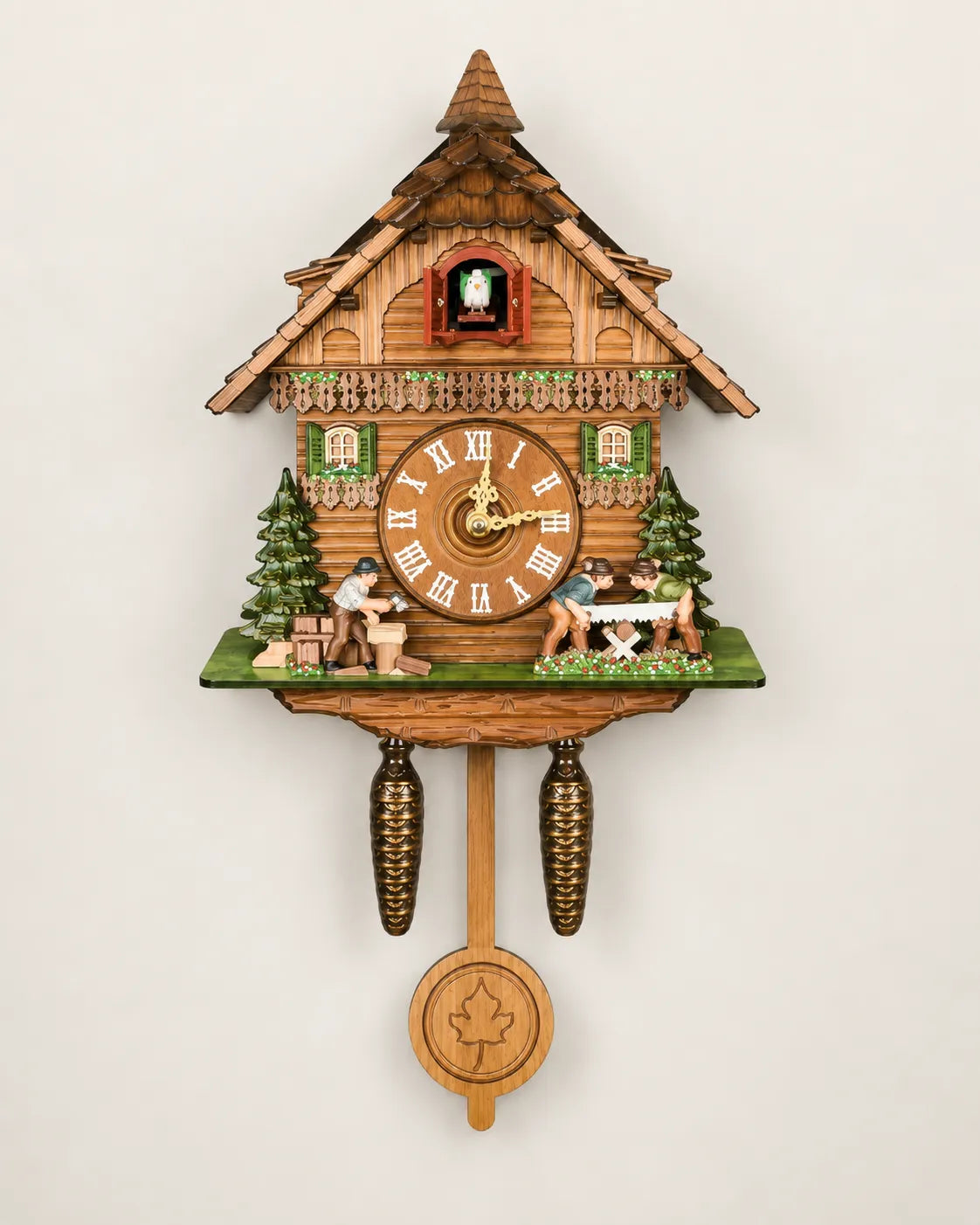 Horloge Coucou Bois Rétro Oiseau Animé à Sonnerie — 3 Modèles