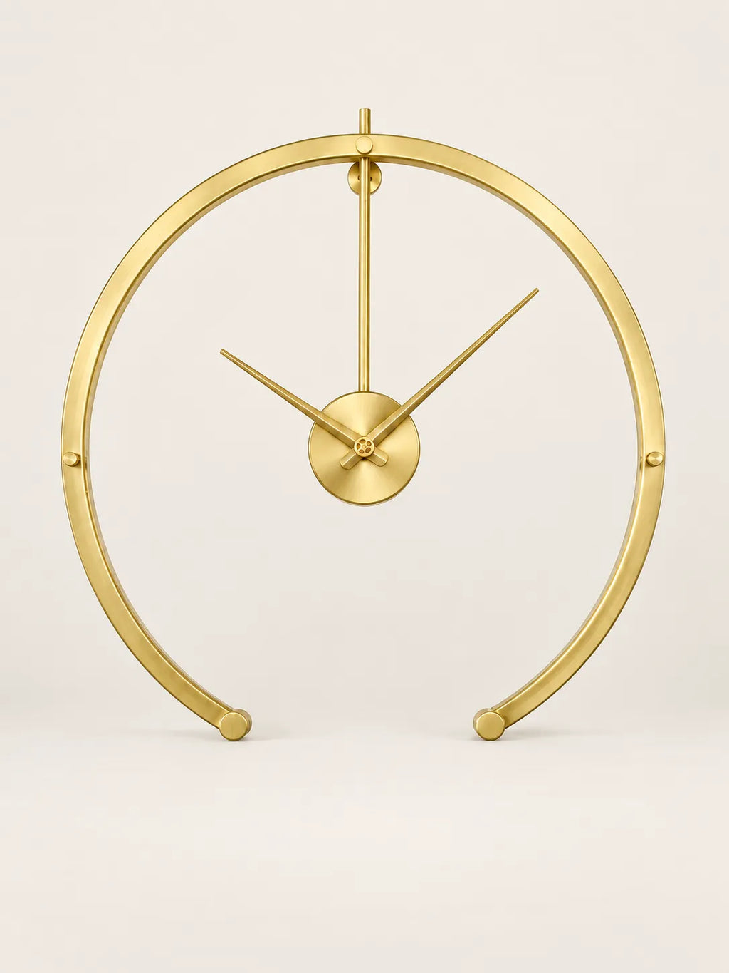 Horloge Murale Métal Demi-Cercle 50 cm Style Scandinave