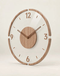 Horloge Murale Scandinave en Verre Silencieuse — 2 Tailles