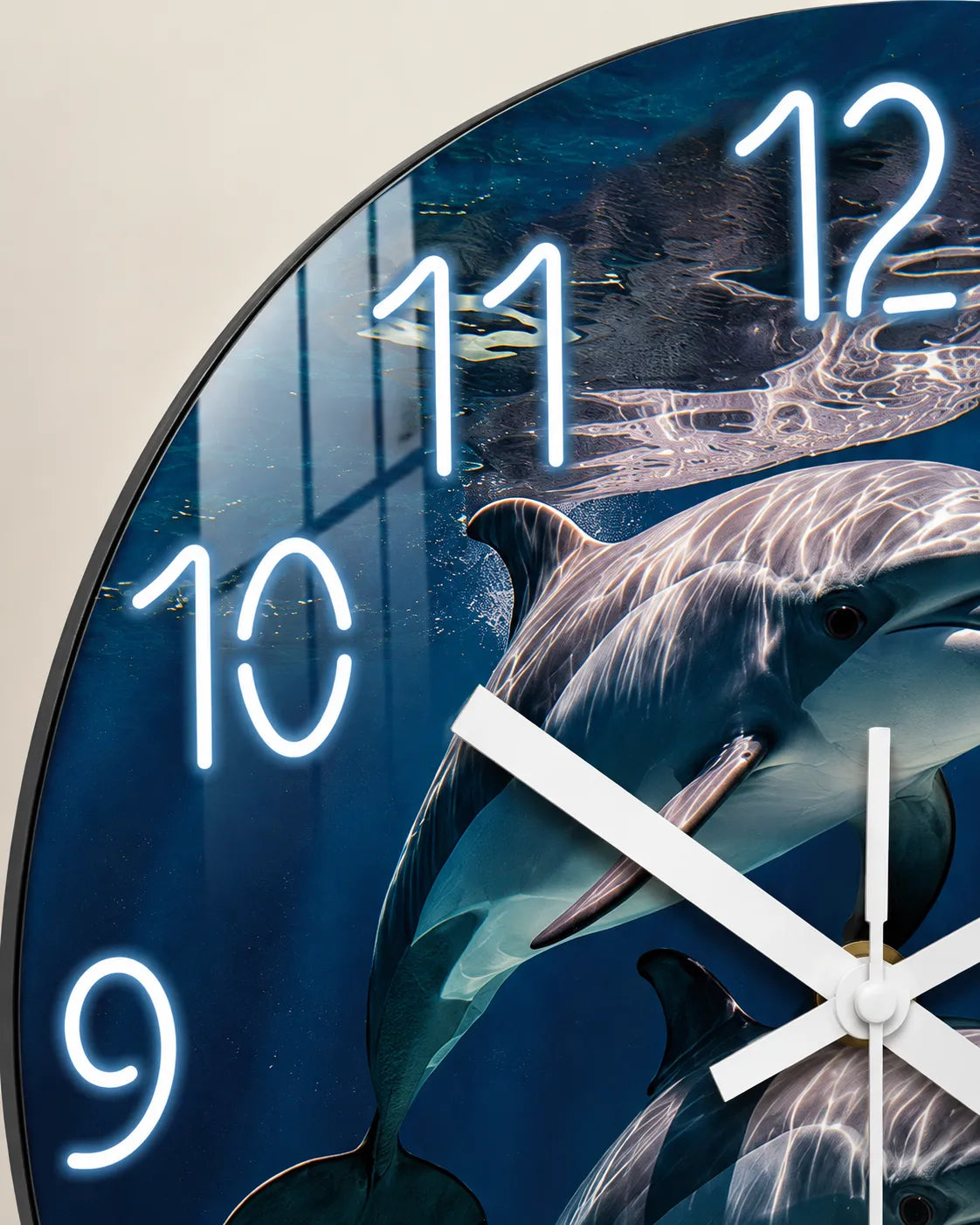 Horloge Murale Bois Dauphin Silencieuse — 6 Tailles