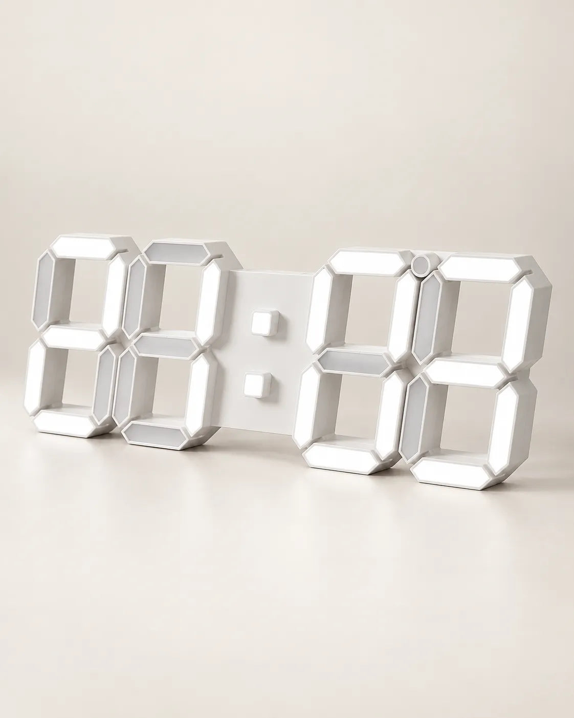 Horloge Murale Numérique LED 3D avec Minuteur et Luminosité Réglable