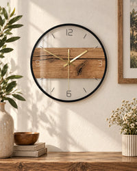 Horloge Murale Acrylique Ronde 30 cm Effet Texturé Silencieuse