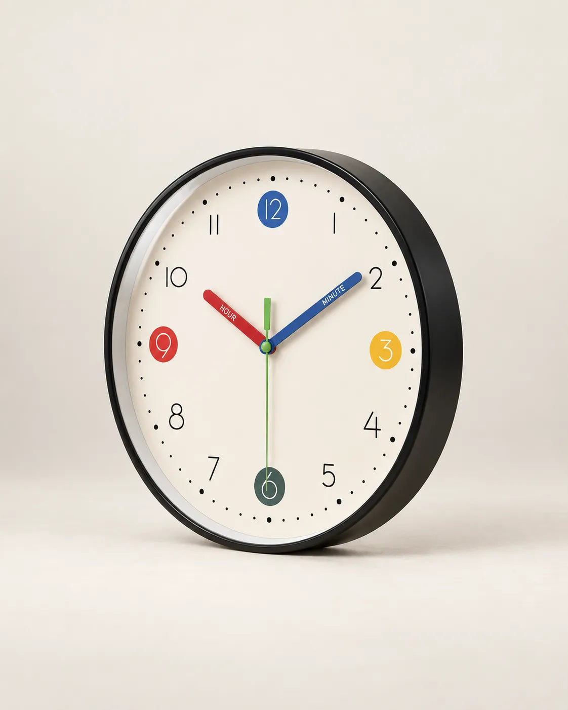 Horloge Murale Couleurs Pastel Silencieuse — 3 Tailles