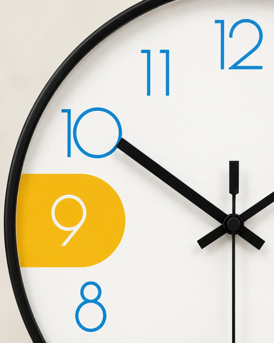 Horloge Murale Ronde Scandinave à Quartz Silencieuse — 3 Tailles
