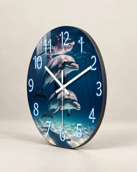 Horloge Murale Bois Dauphin Silencieuse — 6 Tailles