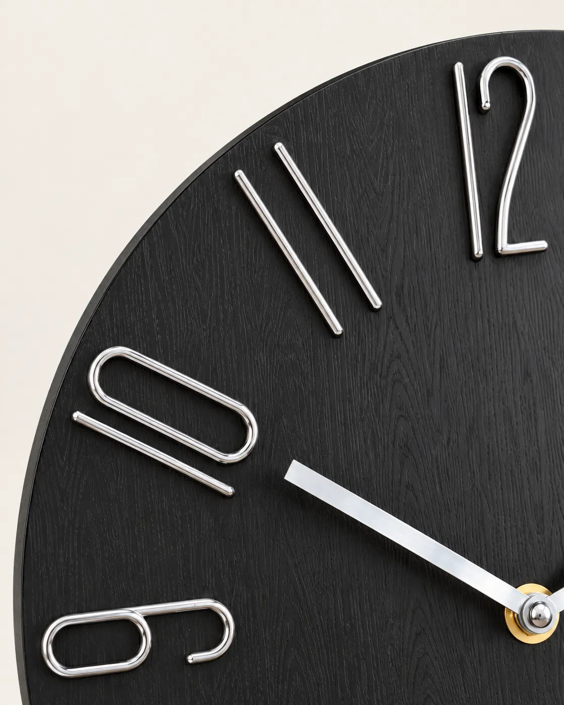Horloge Murale Scandinave 30 cm Sans Trotteuse Silencieuse