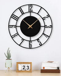 Horloge Murale Ronde Chiffres Arabes Silencieuse
